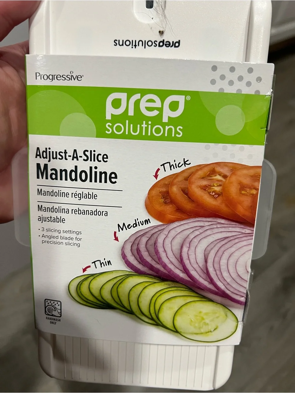 Adjust-A-Slice Mandoline - White and Green
